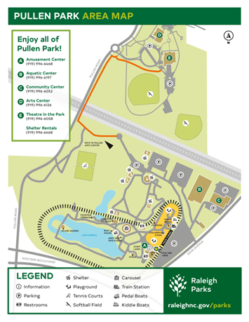 Pullen Park map