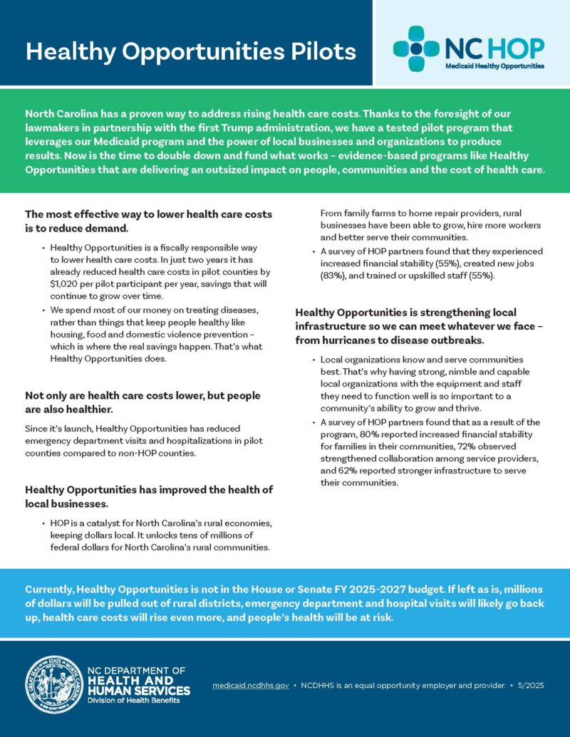 Healthy Opportunities Pilot factsheet 5_20_25